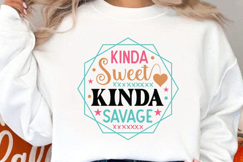 kinda sweet kinda savage SVG Angelina750 