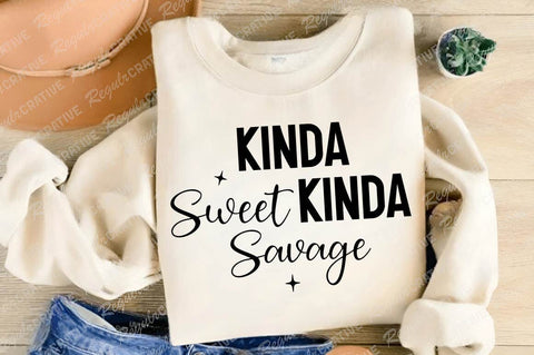 Kinda Sweet Kinda Savage SVG Design SVG Regulrcrative 