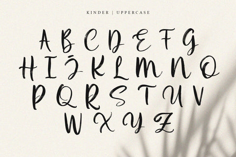 Kinder - Brush Script Font Font Alpaprana Studio 