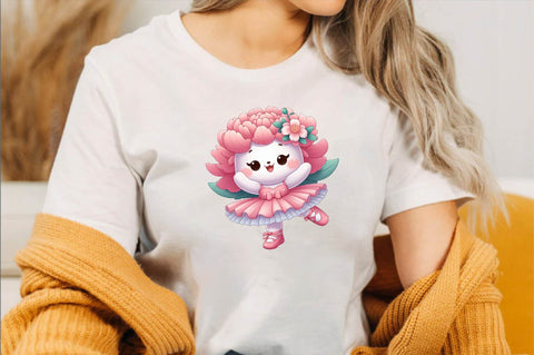 Kindergarten Nursery Kids Peony Clipart Sublimation SVGArt 