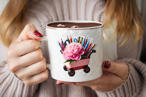 Kindergarten Nursery Kids Peony Clipart Sublimation SVGArt 