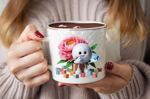 Kindergarten Nursery Kids Peony Sublimation Clipart Bundle Sublimation SVGArt 