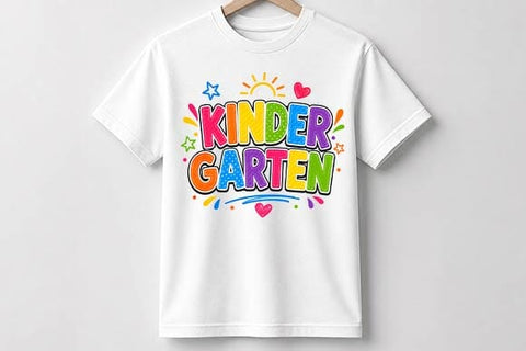 Kindergarten PNG | Colorful School Sublimation Design SVG BillahCrafts 