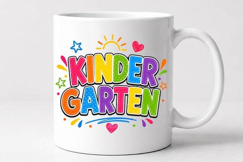 Kindergarten PNG | Colorful School Sublimation Design SVG BillahCrafts 