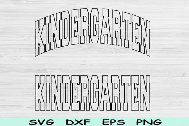 Kindergarten Svg Cut Files, Kindergarten Png, Pre K Svg Files For Cricut, Pre School Svg, Kindergarten Shirt Svg Sublimation Digital Designs SVG TiffsCraftyCreations 
