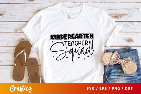 kindergarten teacher squad Svg Design SVG Designangry 