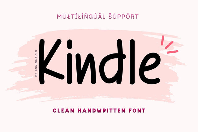 Kindle - Clean Handwritten Font for Crafts & Planners Font AnningArts Design 