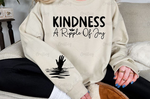 Kindness a ripple of joy Sleeve SVG Design SVG Designangry 