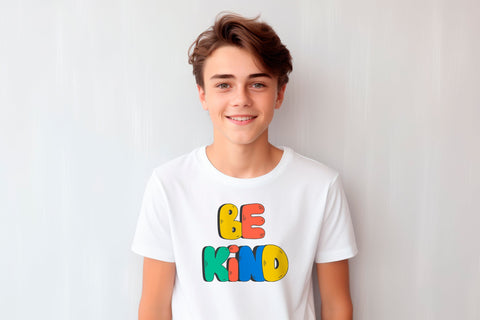 Kindness Girl & Lettering PNG Clipart EPS Sublimation Rin Green 