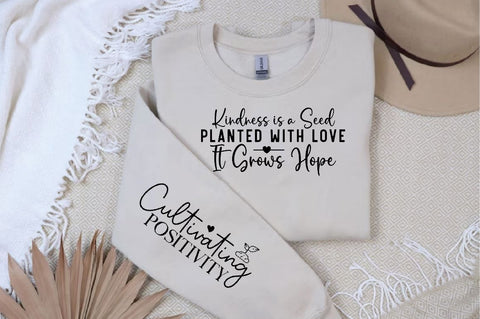 Kindness is a Seed Planted with Love It Grows Hope Sleeve SVG Design, Christian Sleeve SVG, Faith SVG Design, Jesus Sleeve SVG, Religious Sleeve SVG SVG Regulrcrative 