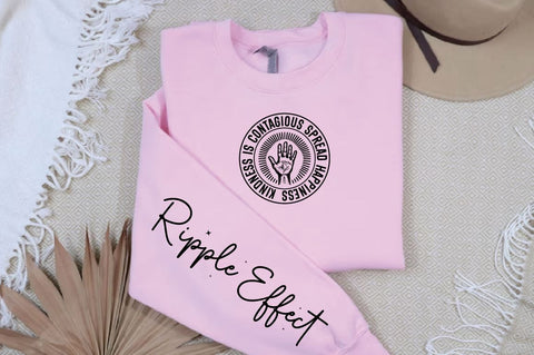 Kindness is contagious spread happiness Sleeve SVG Design SVG Designangry 