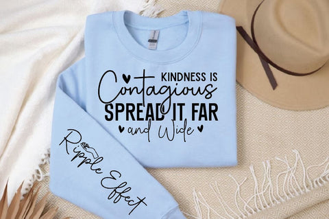 Kindness is Contagious Spread It Far and Wide Sleeve SVG Design, Christian Sleeve SVG, Faith SVG Design, Jesus Sleeve SVG SVG Regulrcrative 