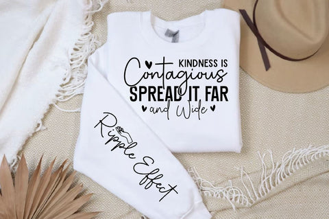 Kindness is Contagious Spread It Far and Wide Sleeve SVG Design, Christian Sleeve SVG, Faith SVG Design, Jesus Sleeve SVG SVG Regulrcrative 