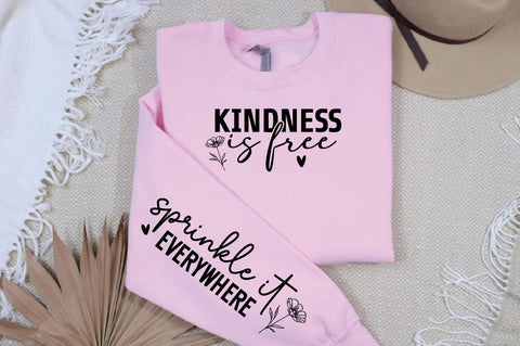 Kindness is free Sleeve SVG Design, Inspirational sleeve SVG, Motivational Sleeve SVG Design, Positive Sleeve SVG SVG Regulrcrative 