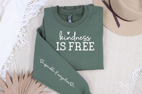 Kindness is free Sleeve SVG Design, Inspirational sleeve SVG, Motivational Sleeve SVG Design, Positive Sleeve SVG SVG Regulrcrative 