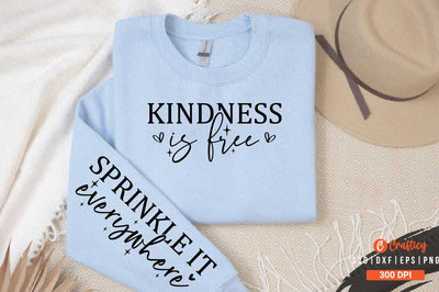 kindness is free Sleeve SVG Design SVG Designangry 