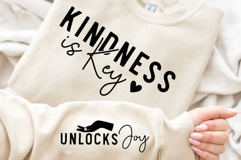 Kindness is Key Sleeve SVG Design, Christian Sleeve SVG, Faith SVG Design, Jesus Sleeve SVG SVG Regulrcrative 