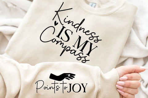 Kindness is My Compass Sleeve SVG Design, Christian Sleeve SVG, Faith SVG Design, Jesus Sleeve SVG SVG Regulrcrative 