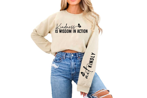 Kindness Is Wisdom in Action SVG Sleeve Design SVG Designangry 