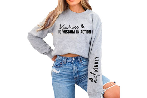 Kindness Is Wisdom in Action SVG Sleeve Design SVG Designangry 