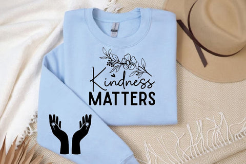 Kindness Matters Sleeve SVG Design, Christian Sleeve SVG, Faith SVG Design, Jesus Sleeve SVG SVG Regulrcrative 