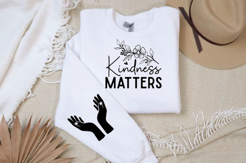 Kindness Matters Sleeve SVG Design, Christian Sleeve SVG, Faith SVG Design, Jesus Sleeve SVG SVG Regulrcrative 