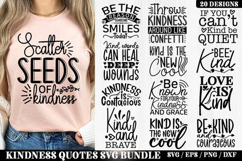 Kindness Quotes SVG Bundle ,Kindness Quotes SVG Design SVG akazaddesign 