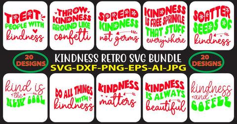 KINDNESS-RETRO-SVG-BUNDLE SVG Syaman 