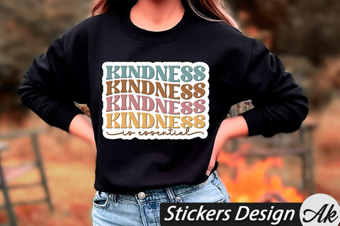Kindness Stickers SVG Bundle SVG akazaddesign 