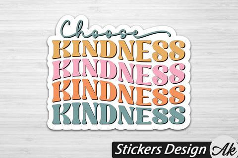 Kindness Stickers SVG Bundle SVG akazaddesign 