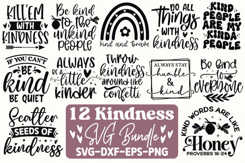 Kindness SVG Bundle SVG Crafty Ideas 