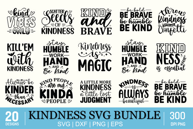 Kindness SVG Bundle SVG Designangry 