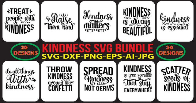 KINDNESS-SVG-BUNDLE SVG Syaman 