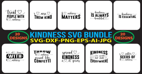 KINDNESS-SVG-BUNDLE SVG Syaman 