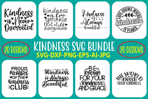 Kindness SVG Bundle SVG Syaman 
