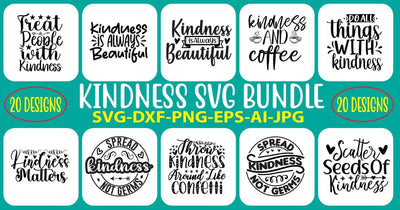 Kindness SVG Bundle SVG Syaman 