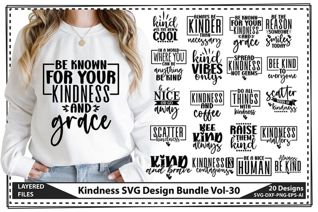 Kindness SVG Design Bundle Vol-30 SVG shah alam 