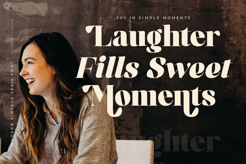 Kindora Bufferly - Modern Vintage Serif Font Font Letterena Studios 