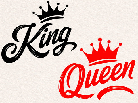 King And Queen Vector Illustration, King Svg SVG DesignDestine 