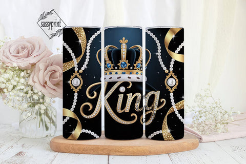 King Crown Royal Tumbler Design Sublimation sassyprint 