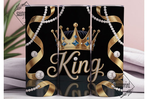 King Crown Royal Tumbler Design Sublimation sassyprint 