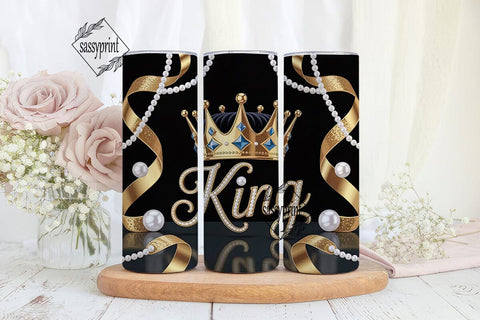 King Crown Royal Tumbler Design Sublimation sassyprint 