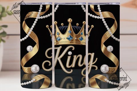 King Crown Royal Tumbler Design Sublimation sassyprint 