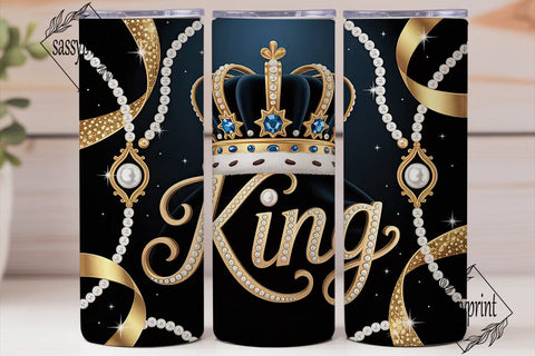 King Crown Royal Tumbler Design Sublimation sassyprint 