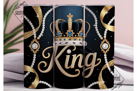 King Crown Royal Tumbler Design Sublimation sassyprint 