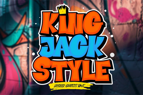 King Jack Style - 3d Layered Graffiti Letter Font Mozzatype 