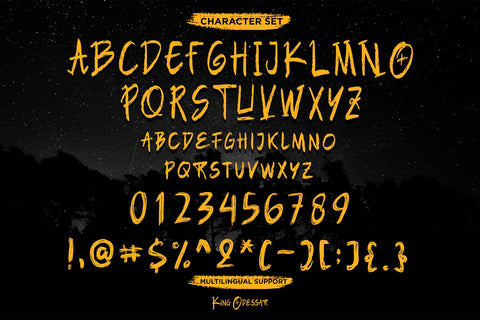 King Odessar Font Dm Letter Studio 