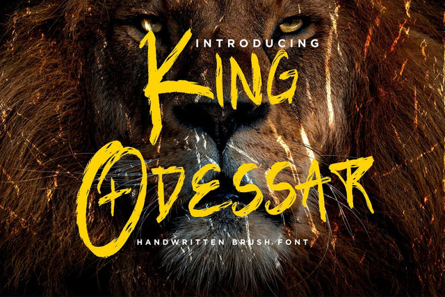 King Odessar Font Dm Letter Studio 
