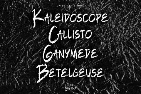 King Odessar Font Dm Letter Studio 