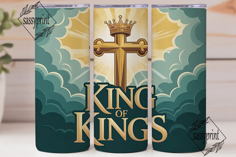King of Kings 20oz Tumbler Wrap Sublimation sassyprint 